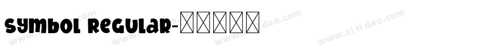 Symbol Regular字体转换